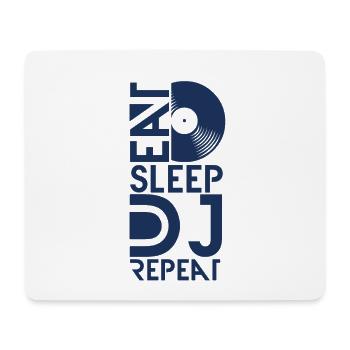 Disc Jockey - Tapis de souris (format paysage) - blanc - Devant