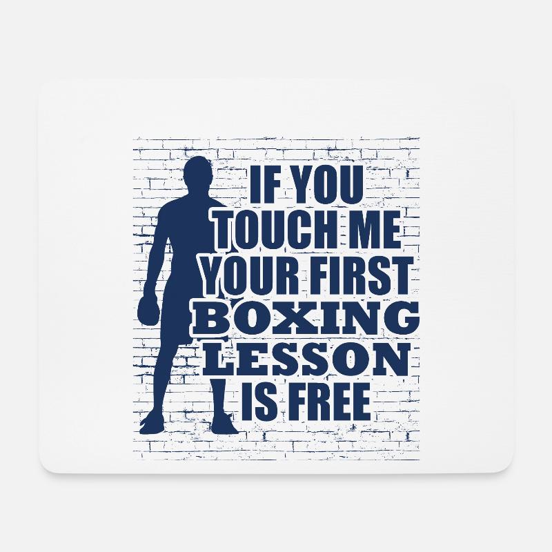 Boxing - Mousepad (Querformat) - Weiß