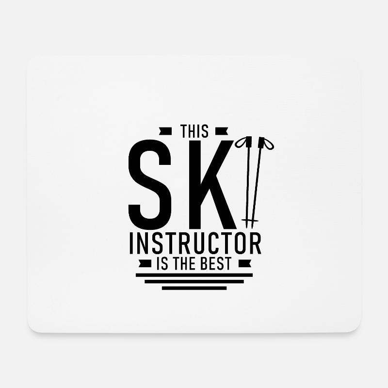 Skilehrer Skilehrer Skilehrer Skilehrer - Mousepad (Querformat) - Weiß