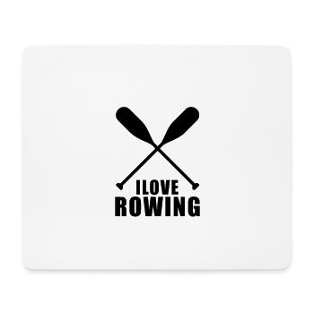 Ruderin Ruderteam Ruderer Rudern Rudersport - Mousepad (Querformat) - Weiß - Vorne