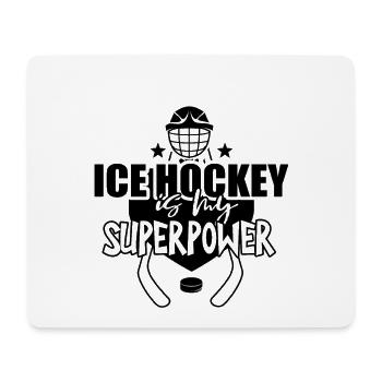 Ice Hockey Ice Hockey Ice Hockey Ice Hockey - Mouse Pad (horizontal) - white - Front