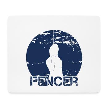 Fencer Fencer Fencing Fencing Fencing - Mouse Pad (horizontal) - white - Front