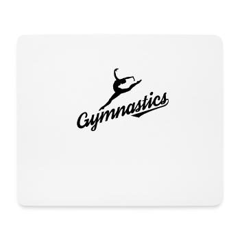 Gymnases au sol - Tapis de souris (format paysage) - blanc - Devant