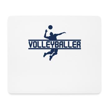 Volleyball Beach Volley Volleyballer Team Spieler - Mousepad (Querformat) - Weiß - Vorne