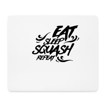 Squash squash ball - Tapis de souris (format paysage) - blanc - Devant
