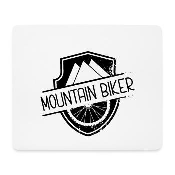 Rad MTB Mountainbiken Mountainbike Mountainbiker - Mousepad (Querformat) - Weiß - Vorne