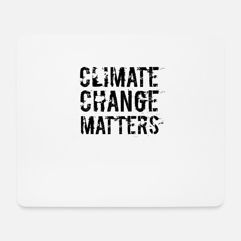 Klimawandel Klimawandel Klimawandel Klimawandel - Mousepad (Querformat) - Weiß