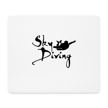 Tandem Sprung Skydive Fallschirm Fallschirmsprung - Mousepad (Querformat) - Weiß - Vorne