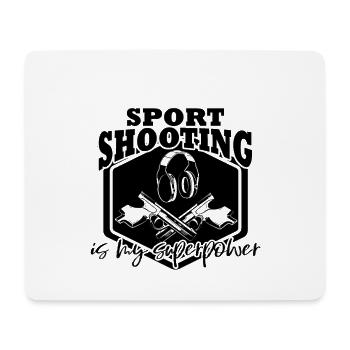 Sportschießen - Mousepad (Querformat) - Weiß - Vorne