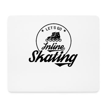 Inline Skating - Mousepad (Querformat) - Weiß - Vorne