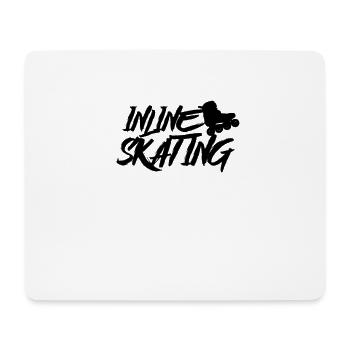 Inliner Skaten - Mousepad (Querformat) - Weiß - Vorne