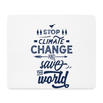 Umwelt retten - Mousepad (Querformat) - Weiß - Vorne