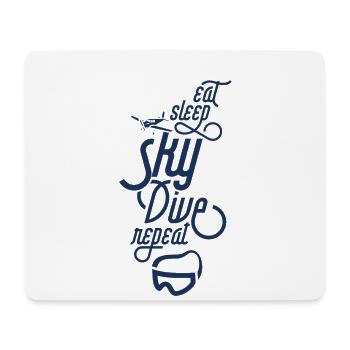 Sky skydiver parachute Skydiving Skydive - Mouse Pad (horizontal) - white - Front