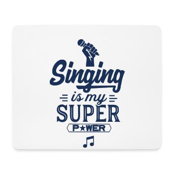 Vocal music band singer singer singing - Mouse Pad (horizontal) - white - Front