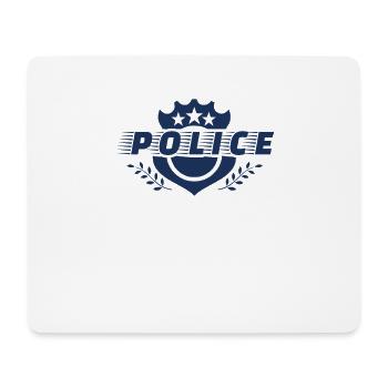 Police Police Dog PoliceWoman Police Officer Bull - Mouse Pad (horizontal) - white - Front