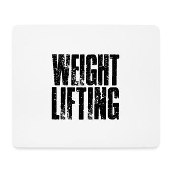 Weightlifting Strongman Weightlifter Weightlifting Gym - Mouse Pad (horizontal) - white - Front