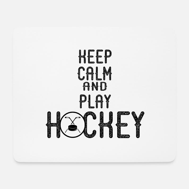Hallenhockey - Mousepad (Querformat) - Weiß