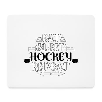 Hockey Hockey Hockey Hockey - Mouse Pad (horizontal) - white - Front