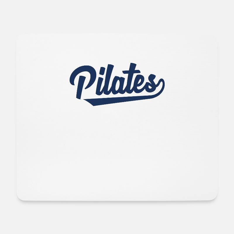 Pilates Fitness - Mousepad (Querformat) - Weiß