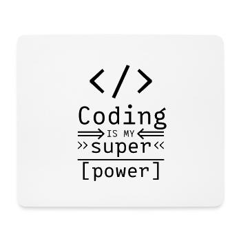 Coding Informatique Software Coder programmeur - Tapis de souris (format paysage) - blanc - Devant