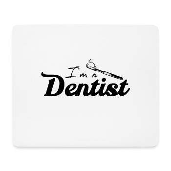 Dentiste - Tapis de souris (format paysage) - blanc - Devant