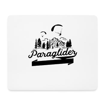 Gleitschirmfliegen Flug Paragliding Para Glider - Mousepad (Querformat) - Weiß - Vorne