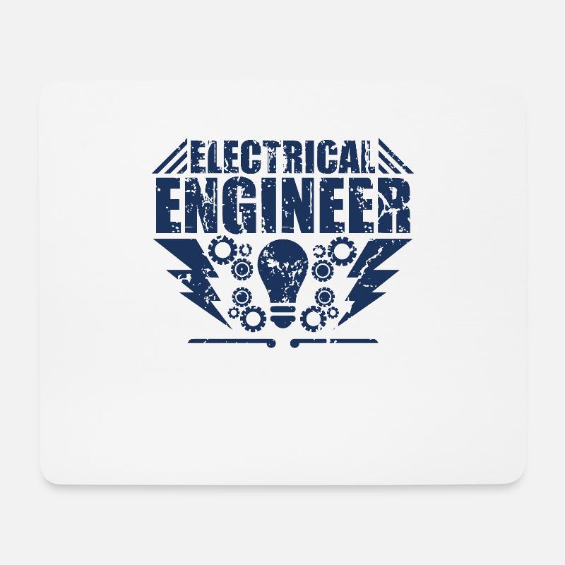 Ingénieur électricien - Tapis de souris (format paysage) - blanc