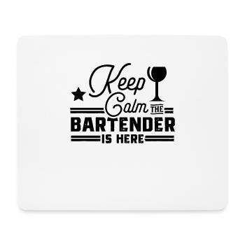 Barman serveuse serveuse Barman barman barman - Tapis de souris (format paysage) - blanc - Devant