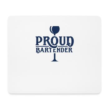 Barman barman barman - Tapis de souris (format paysage) - blanc - Devant