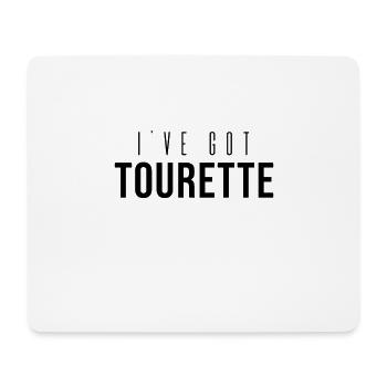 Tick Syndrom Tourettes Tourette Behinderung - Mousepad (Querformat) - Weiß - Vorne