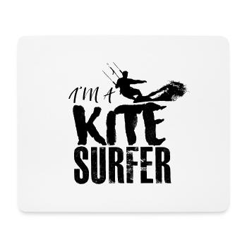 Kitesurf - Tapis de souris (format paysage) - blanc - Devant