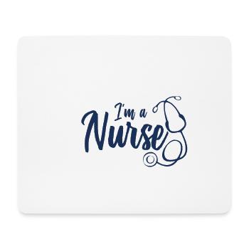 Nurse - Mouse Pad (horizontal) - white - Front