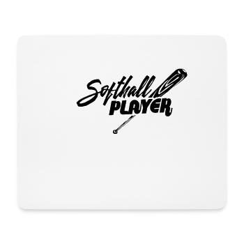 Softball - Mousepad (Querformat) - Weiß - Vorne