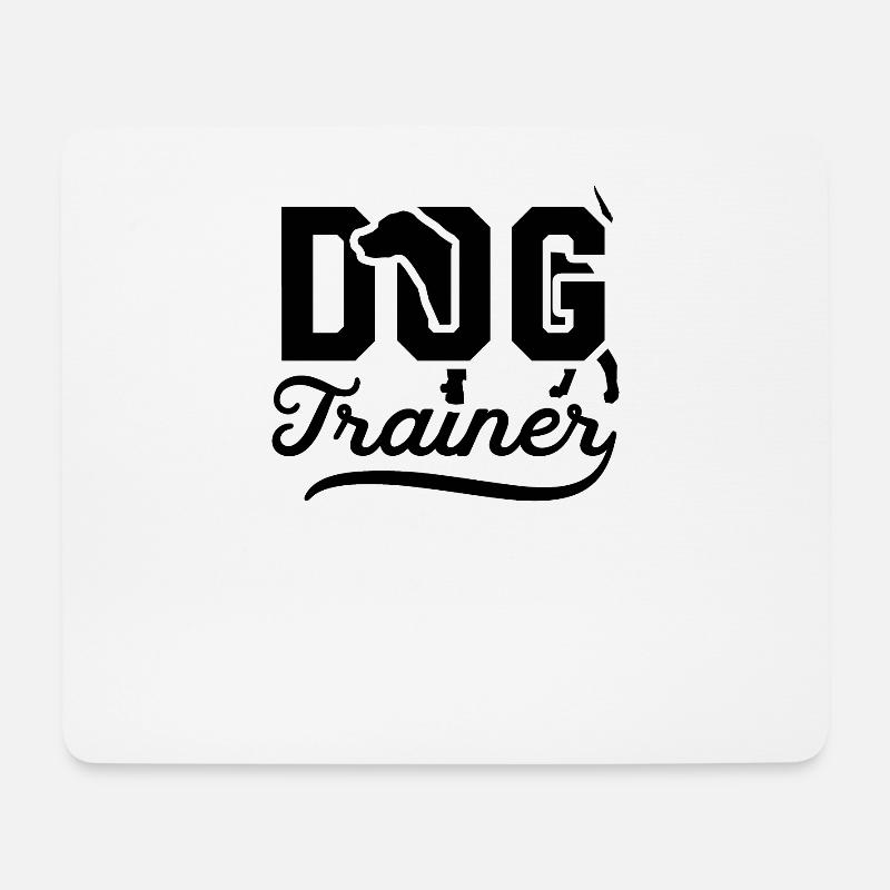 Hundetrainer - Mousepad (Querformat) - Weiß