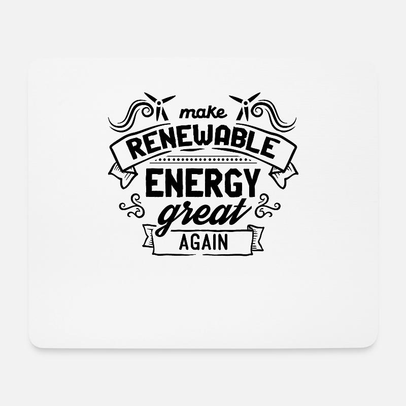Erneuerbare Energie - Mousepad (Querformat) - Weiß