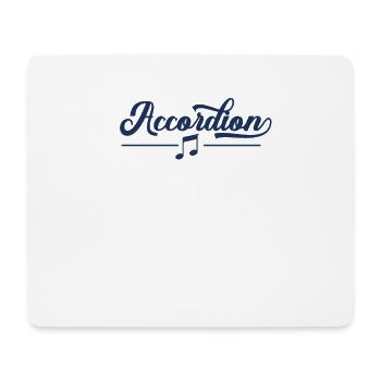 Akkordeon Akkordeon Akkordeon Akkordeon - Mousepad (Querformat) - Weiß - Vorne