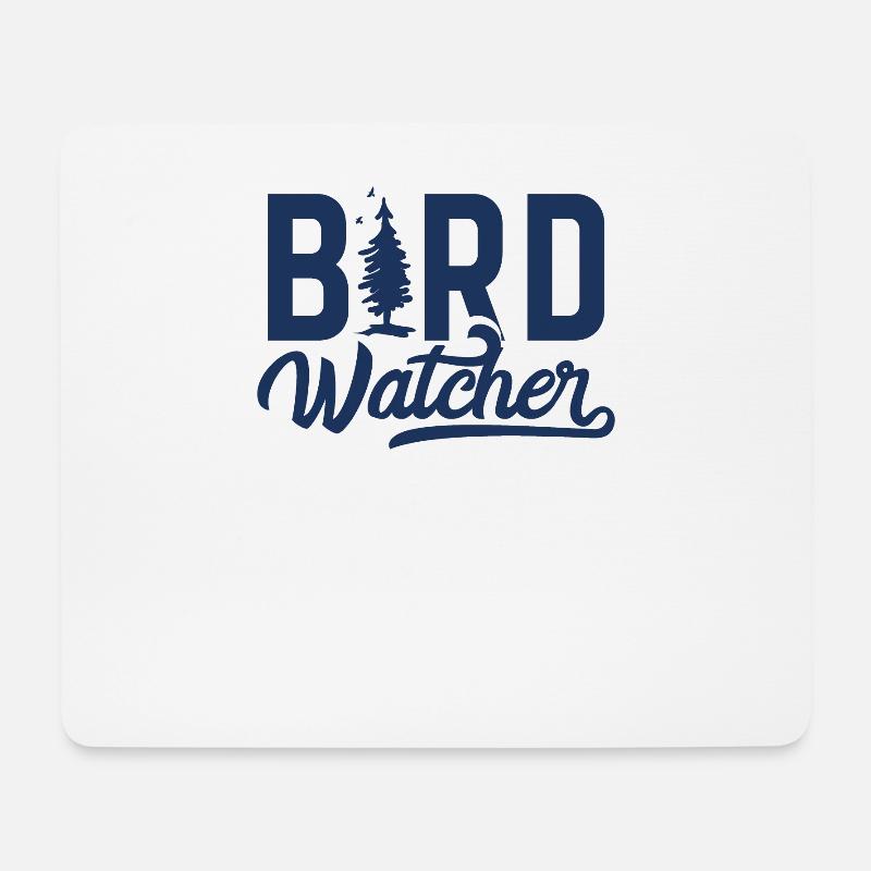 Vögel Beobachten Ornithologe Ornithologie Vogel - Mousepad (Querformat) - Weiß