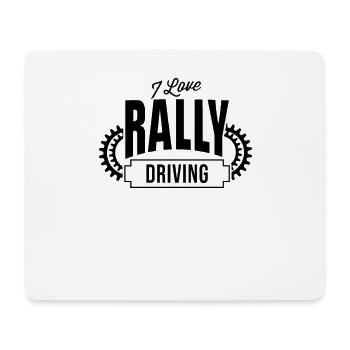 Autorennen Rallye Rallyefahrer Rennfahrer Rally - Tapis de souris (format paysage) - blanc - Devant