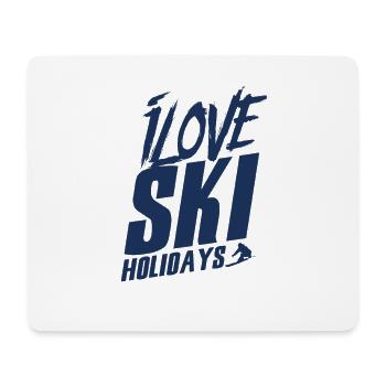 Ski winter vacation ski vacation ski vacation ski school - Mouse Pad (horizontal) - white - Front
