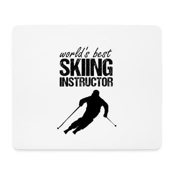Best ski instructor - Mouse Pad (horizontal) - white - Front