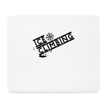 Escalade de glace - Tapis de souris (format paysage) - blanc - Devant
