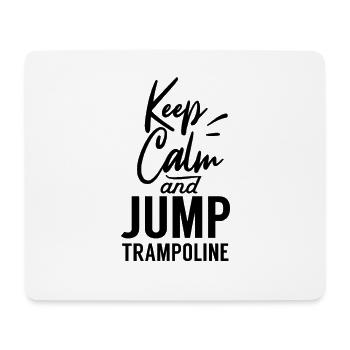 Trampoline sauter - Tapis de souris (format paysage) - blanc - Devant