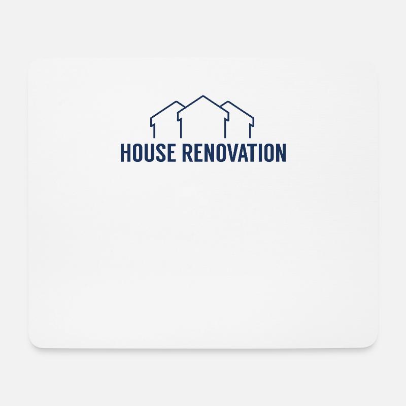 Haus Renovierung - Mousepad (Querformat) - Weiß