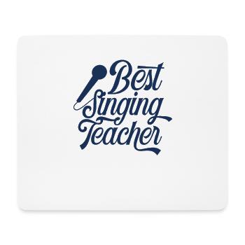 Song teacher singing vocal teacher singing lessons - Mouse Pad (horizontal) - white - Front