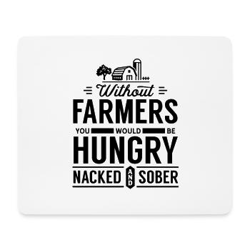 Demo Traktor Bauern Bauernprotest Bauer Protest - Mousepad (Querformat) - Weiß - Vorne