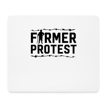 Bauernprotest Bauer Demonstration - Mousepad (Querformat) - Weiß - Vorne
