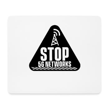 Adversaire Radio Mobile 5G Radiation Anti 5G - Tapis de souris (format paysage) - blanc - Devant
