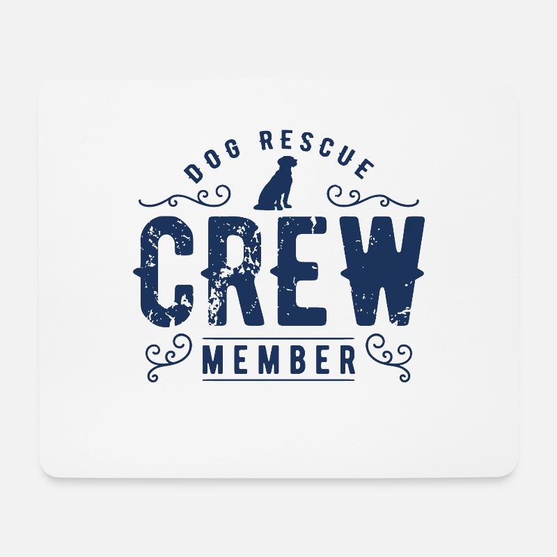 Hunde Rettung - Mousepad (Querformat) - Weiß