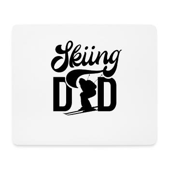 Dad skiing dad skier dad skier skier - Mouse Pad (horizontal) - white - Front