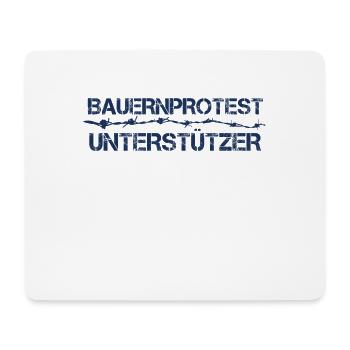 Demonstration Landwirt Protest Bauernprotest Bauer - Mousepad (Querformat) - Weiß - Vorne